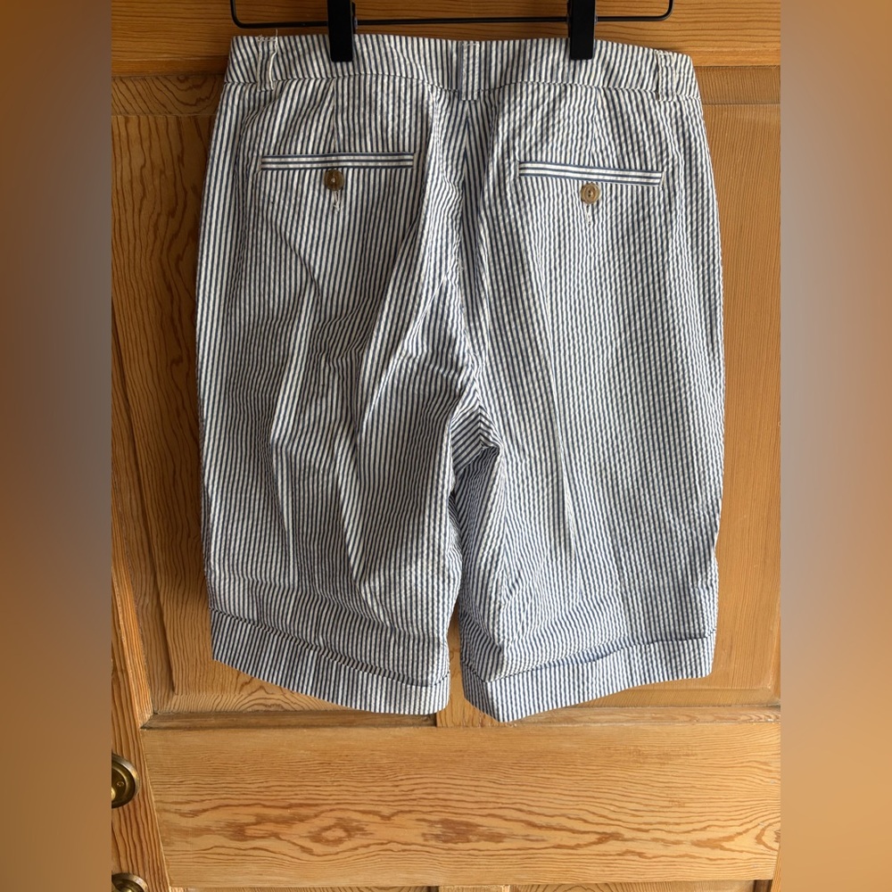 2-Piece L.L. Bean Navy and White Striped Blazer and Shorts Set size 4 - Picture 14 of 16